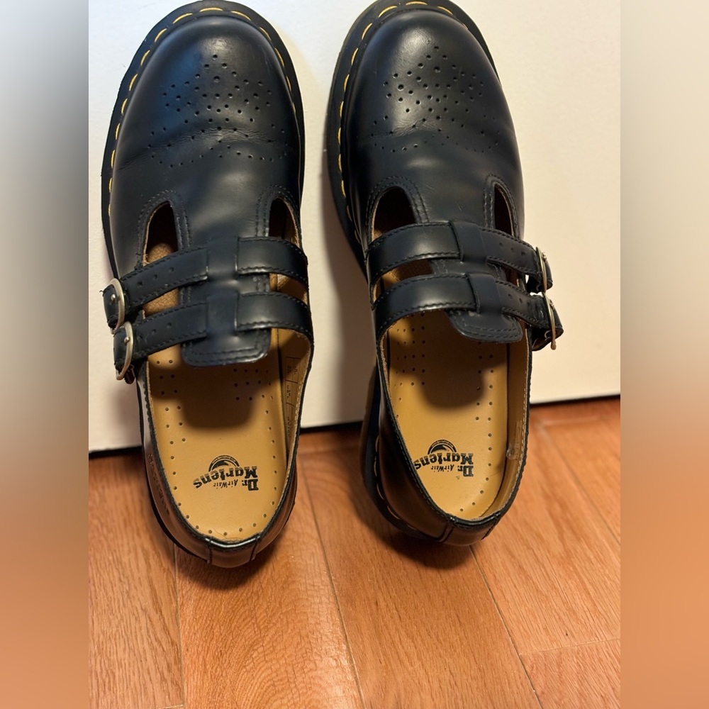 Black Leather Mary Jane Dr. Martens